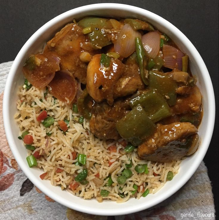 Chilli Chicken Rice Bowl — rice bowls from Apna Chulha, Asansol