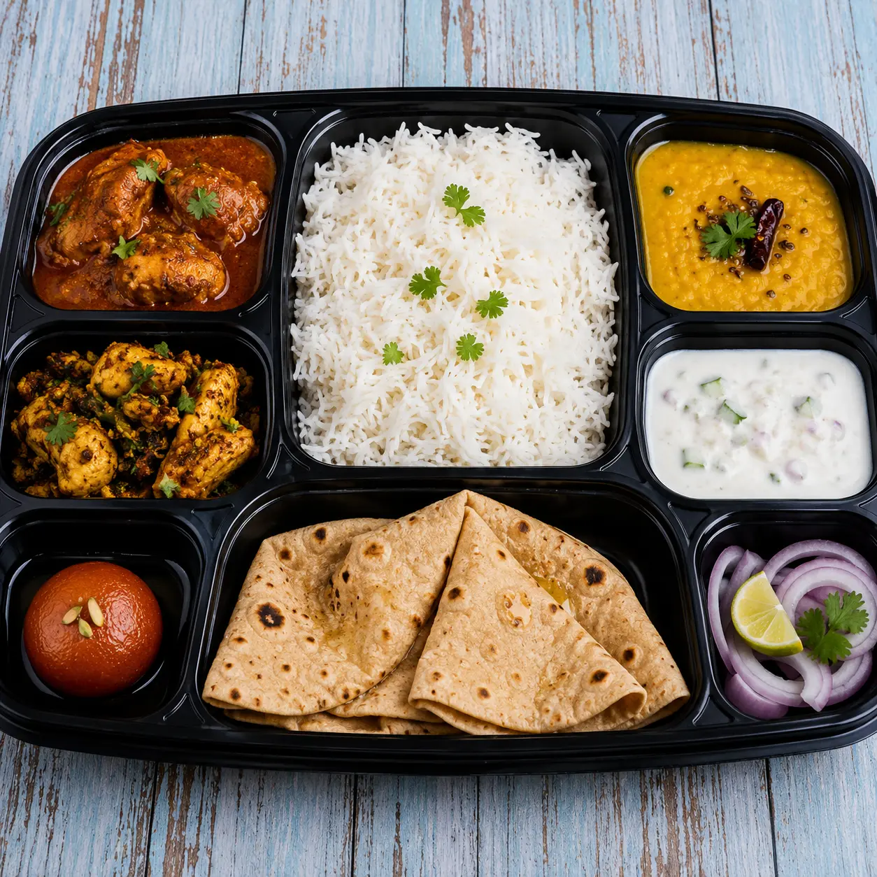 Chicken Thali from Apna Chulha, Asansol