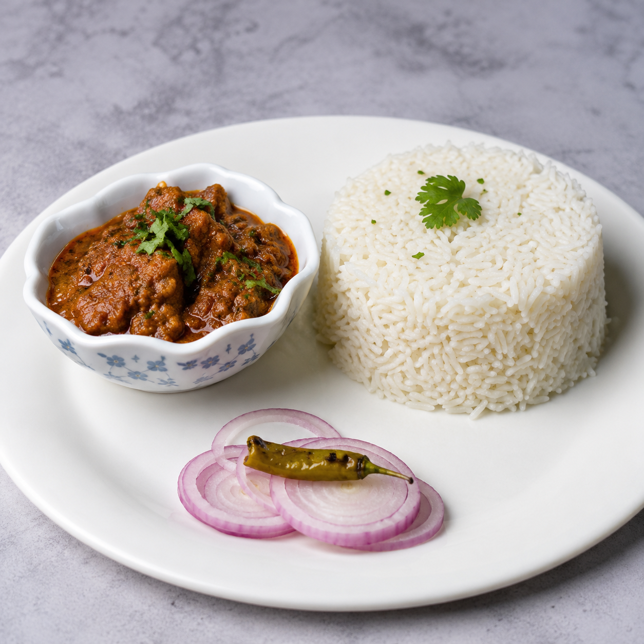 Bhuna Murgh Rice Bowl — rice bowls from Apna Chulha, Asansol