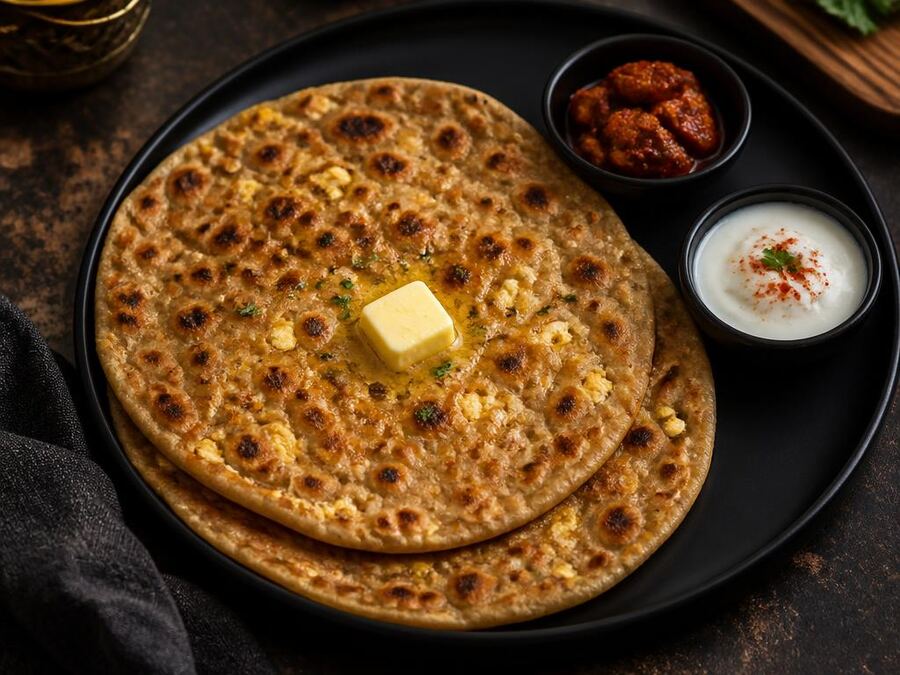 Paneer Paratha (3 pcs) — parathas from Apna Chulha, Asansol