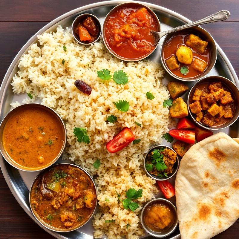 Veg thali complete meal